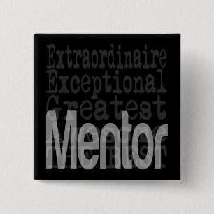 Badge Carré 5 Cm Mentor Extraordinaire