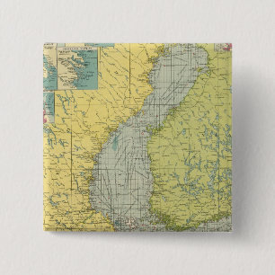 Badge Carré 5 Cm Mer Baltique