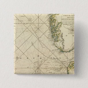 Badge Carré 5 Cm Mer du Nord, Kattegat