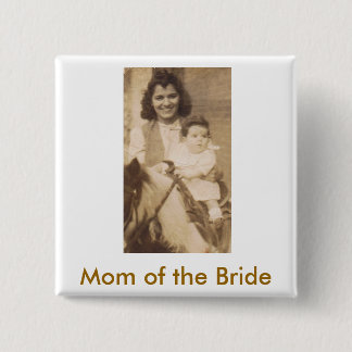 Badge Carré 5 Cm Mère de la mariée