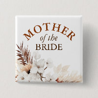 Mère de la mariée - Bohème Terracotta Fleurs Blanc