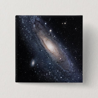 Badge Carré 5 Cm Messier 31, La Grande Galaxie en Andromède