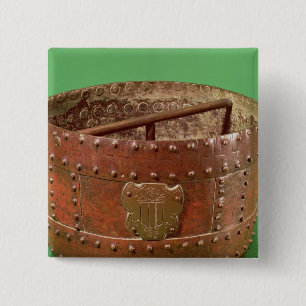 Badge Carré 5 Cm Mesure de grain avec le manteau de Senlis des