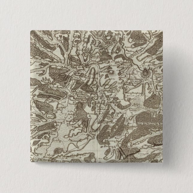 Badge Carré 5 Cm Metz (Devant)