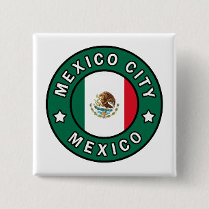 Badge Carré 5 Cm Mexico City Mexico