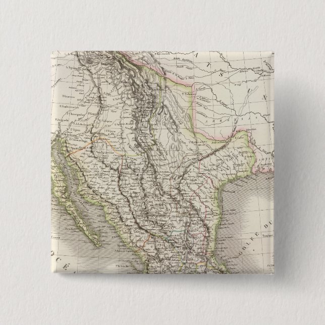 Badge Carré 5 Cm - Mexique (Devant)