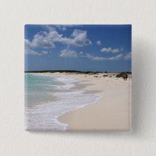 Badge Carré 5 Cm Mexique, Cozumel, Punta Morena, la côte est de