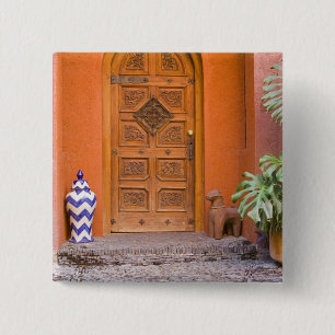 Badge Carré 5 Cm Mexique, État de Guanajuato, San Miguel. Casa de 