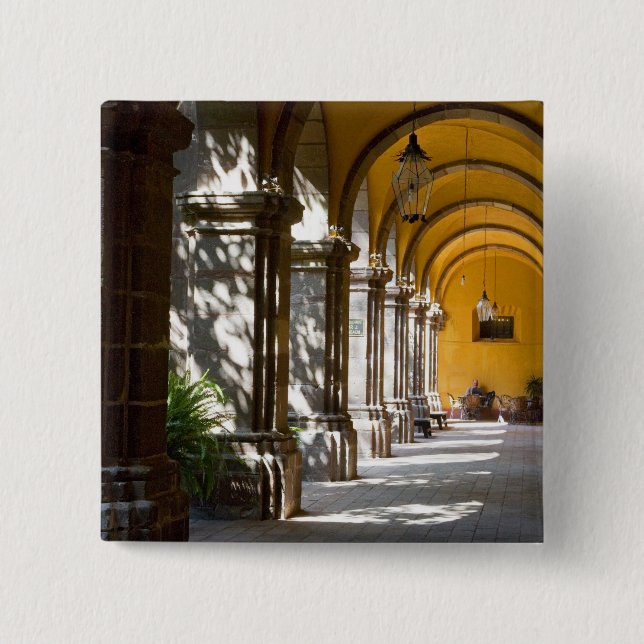 Badge Carré 5 Cm Mexique, Etat de Guanajuato, San Miguel de Allende (Devant)