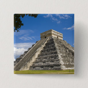 Badge Carré 5 Cm Mexique, Quintana Roo, près de Cancun, Chichen 5