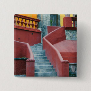 Badge Carré 5 Cm Mexique, San Miguel de Allende, Colorée