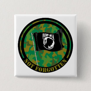 BADGE CARRÉ 5 CM MIA DE PRISONNIER DE GUERRE
