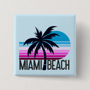 Badge Carré 5 Cm Miami Beach
