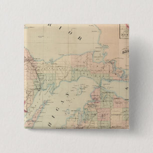 Badge Carré 5 Cm Michigan