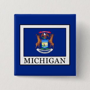 Badge Carré 5 Cm Michigan