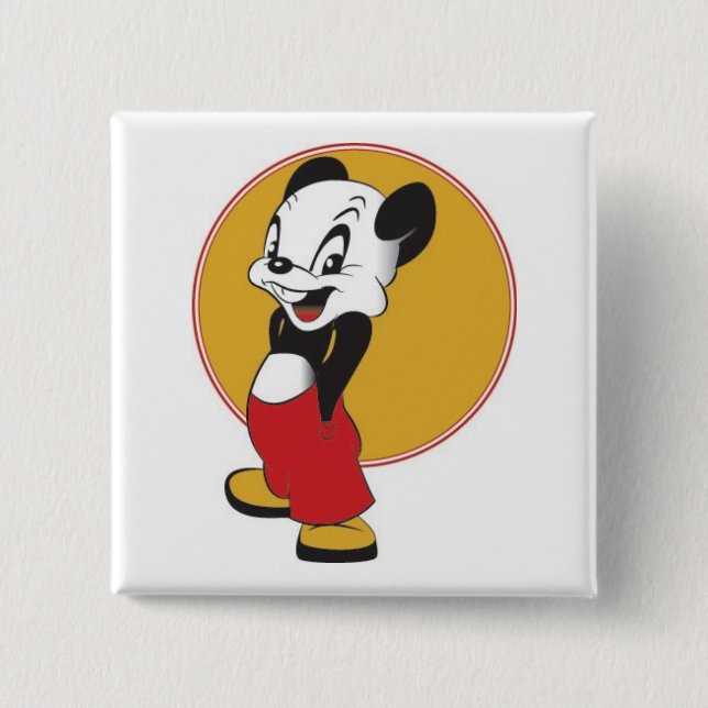 Badge Carré 5 Cm Mickey (Devant)
