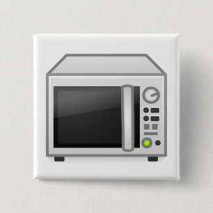 Badge Carré 5 Cm Micro-ondes