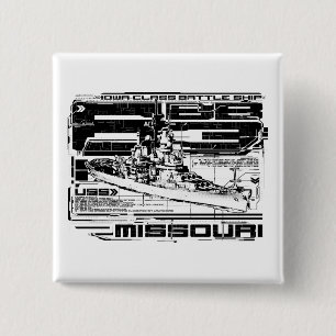 Badge Carré 5 Cm Mighty Mo