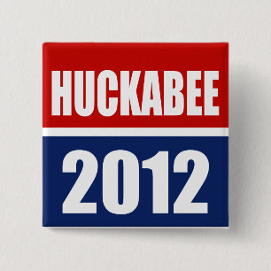BADGE CARRÉ 5 CM MIKE HUCKABEE 2012