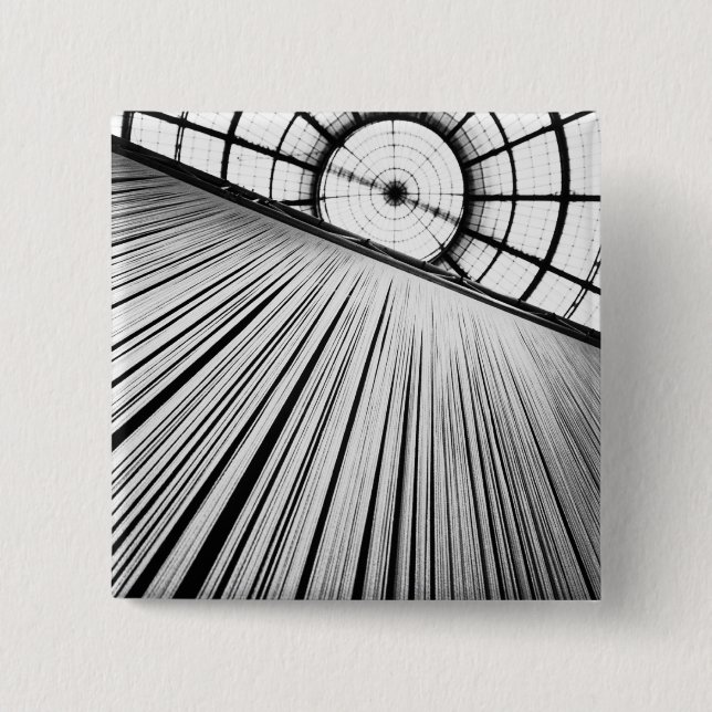 Badge Carré 5 Cm Milano Italie, exposition à la Galleria (Devant)