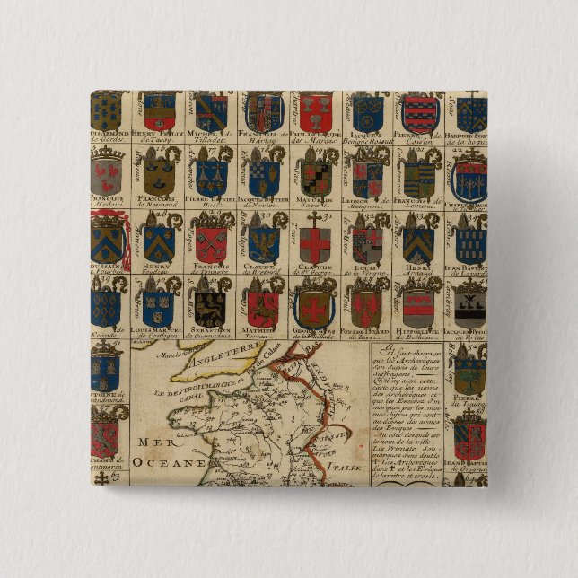 Badge Carré 5 Cm Militaire français (Devant)