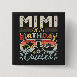 Badge Carré 5 Cm Mimi du Carré de vacances de croisière anniversair