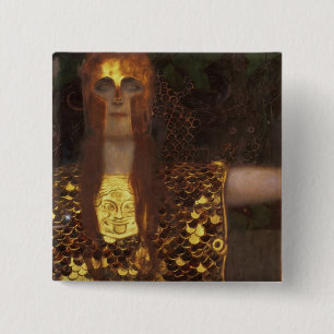 Badge Carré 5 Cm Minerva ou Pallas Athéna