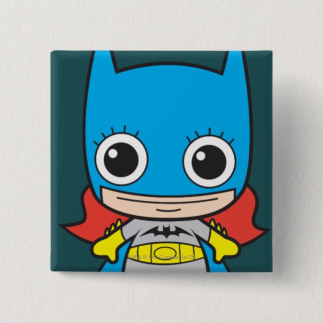 Badge Carré 5 Cm Mini-Batgirl (Devant)