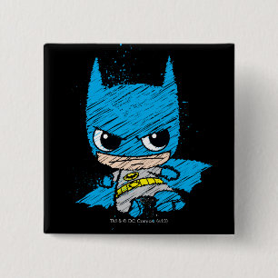 Badge Carré 5 Cm Mini-Batman