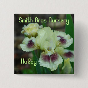 Badge Carré 5 Cm Mini Bouton-Insigne d'iris