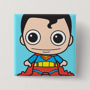 Badge Carré 5 Cm Mini Superman