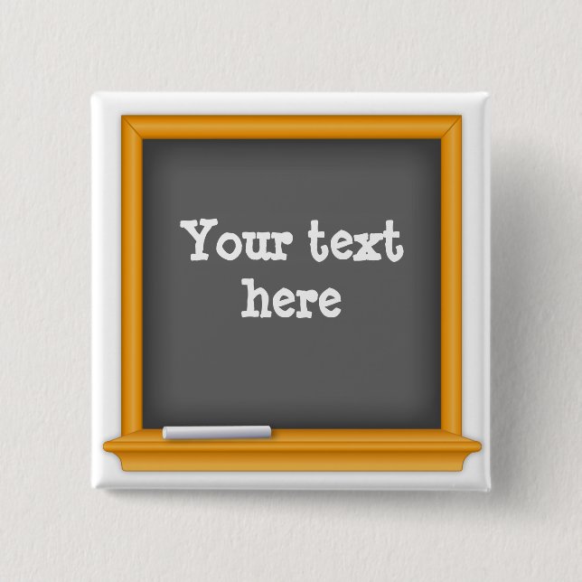 Badge Carré 5 Cm Mini tableau de bord personnalisable (Devant)