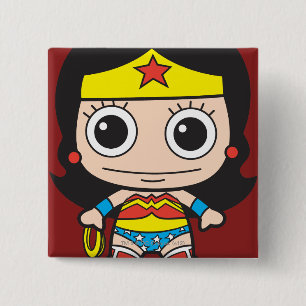 Badge Carré 5 Cm Mini Wonder Woman