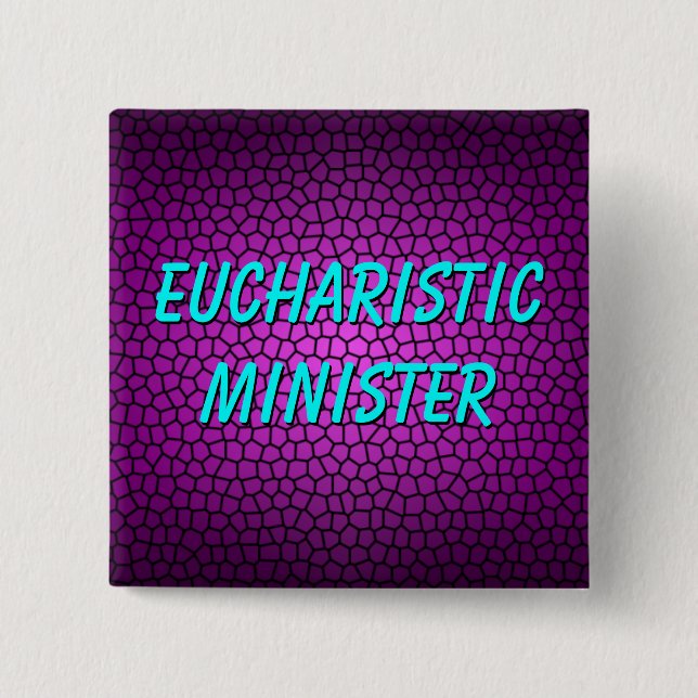 BADGE CARRÉ 5 CM MINISTRE EUCHARISTIQUE (Devant)