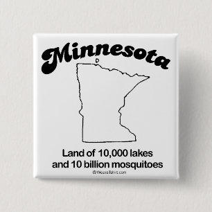 Badge Carré 5 Cm MINNESOTA - T-shirts et G "MINNESOTA STATE MOTTO"