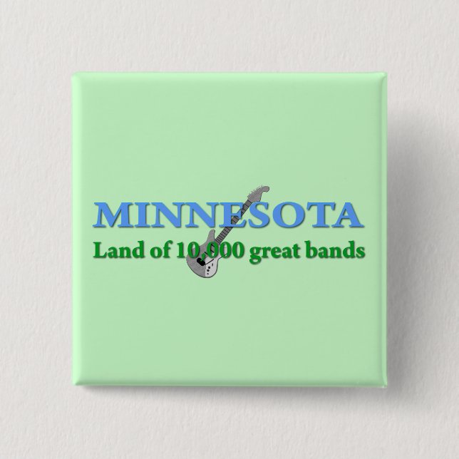 Badge Carré 5 Cm Minnesota - Terre de 10 000 bandes (Devant)