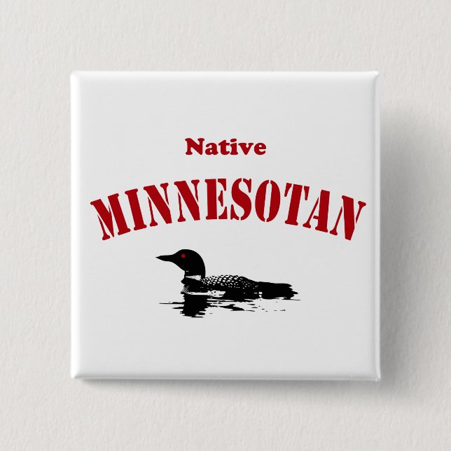 Badge Carré 5 Cm Minnesotan (Devant)