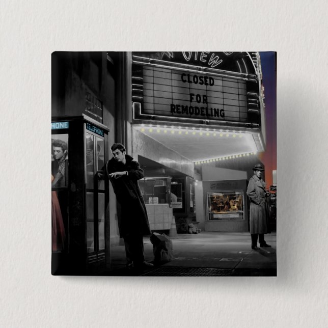 Badge Carré 5 Cm Minuit 2 (Devant)