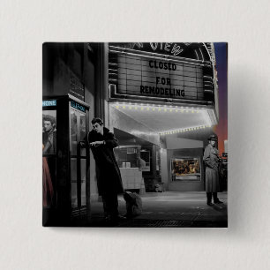 Badge Carré 5 Cm Minuit 2