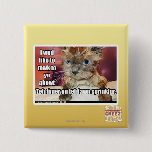 Badge Carré 5 Cm Minuterie de Sprinklur de pelouse