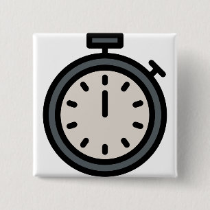 Badge Carré 5 Cm minuteur