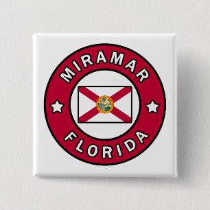 Badge Carré 5 Cm Miramar Floride