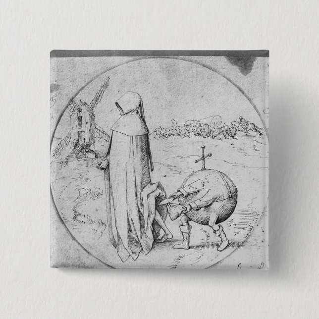 Badge Carré 5 Cm Misanthrope (Devant)