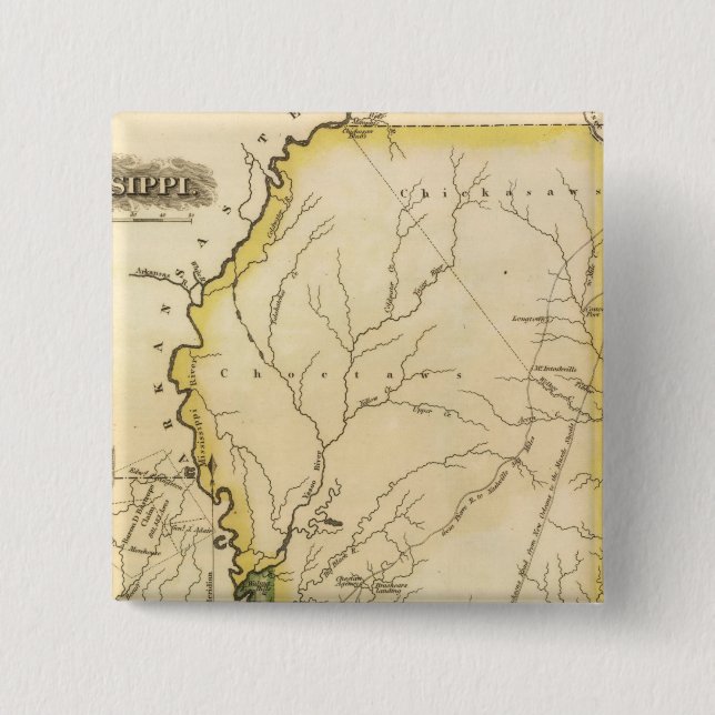 Badge Carré 5 Cm Mississippi 5 (Devant)