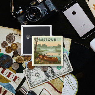 Badge Carré 5 Cm Missouri vintage
