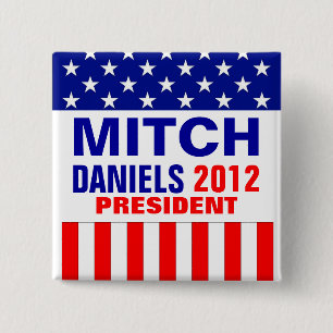 Badge Carré 5 Cm Mitch Daniels 2012