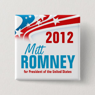 Badge Carré 5 Cm Mitt Romney