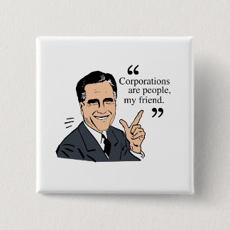 Badge Carré 5 Cm Mitt Romney Citations couleur