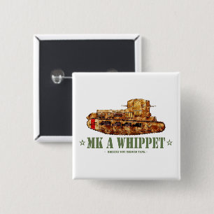 Badge Carré 5 Cm MK A Whippet World War One British Medium Tank WWI