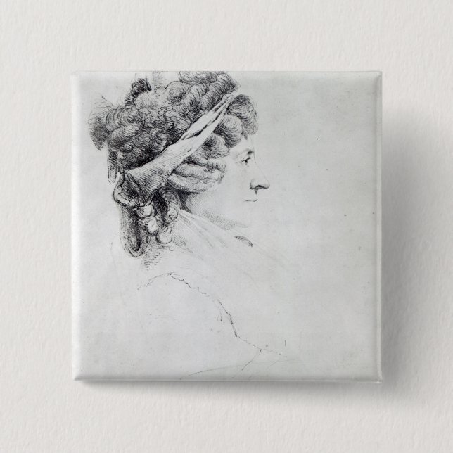 Badge Carré 5 Cm Mme Piozzi (Devant)